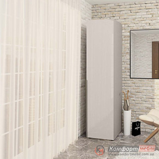 Шафа розпашна пряма KomfortMebli Flex 0,5 м однодверна Кашемір